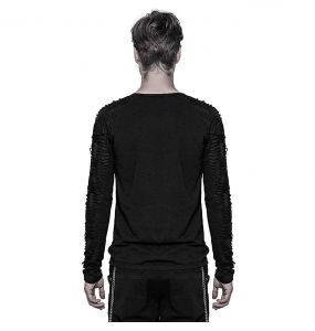 Black 'Nazgul' Long Sleeves Sweater