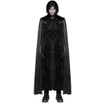 Long Manteau Cape Gothique 'Vampyr' Noir