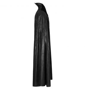 Long Manteau Cape Gothique 'Vampyr' Noir