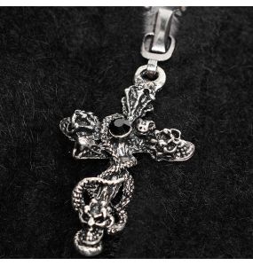 Long Manteau Cape Gothique 'Vampyr' Noir