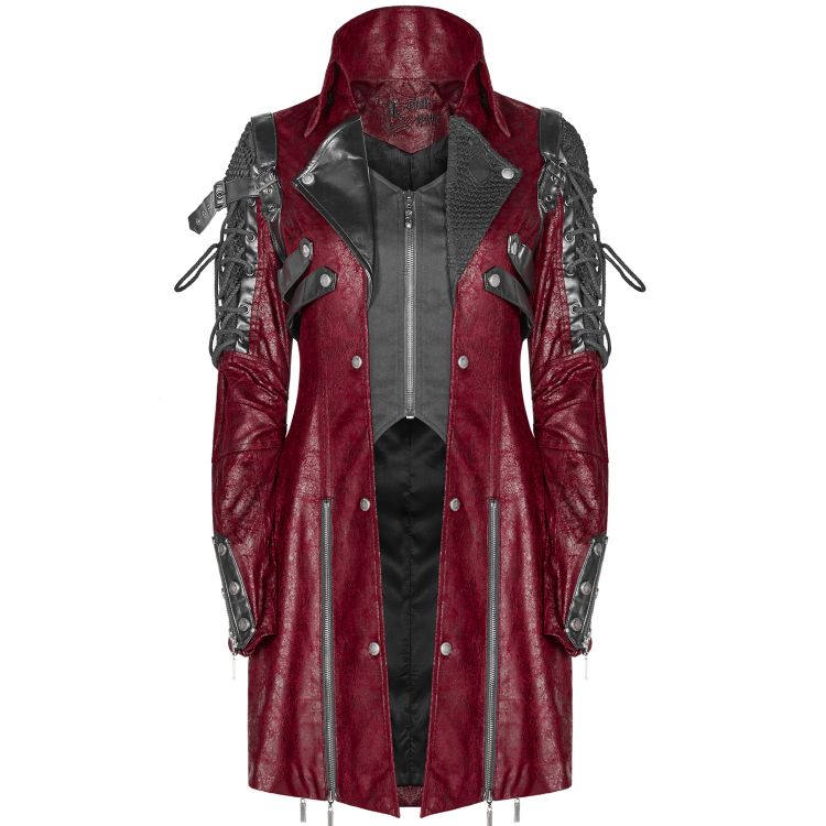 Veste Homme 'Poisonblack' Rouge et Noire