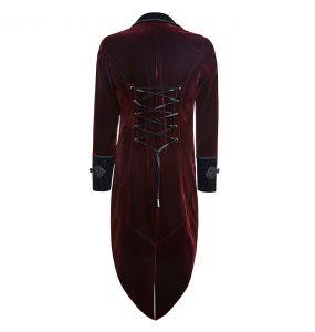 'Bloodborne' Gothic Style Dark Red Velvet Jacket