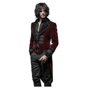 'Bloodborne' Gothic Style Dark Red Velvet Jacket