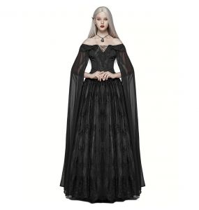 Black 'Celestia' Long Wedding Dress
