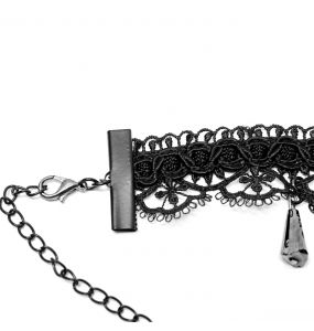 Black and Red 'Cyrielle' Goth Gem Necklace