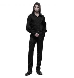 Chemise Victorienne 'Asmodeus' Noire