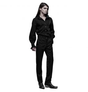 Chemise Victorienne 'Asmodeus' Noire