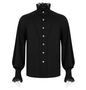 Chemise Victorienne 'Asmodeus' Noire