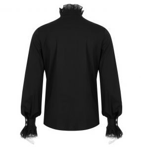 Black 'Asmodeus' Victorian Shirt