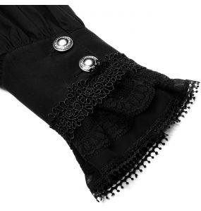 Chemise Victorienne 'Asmodeus' Noire