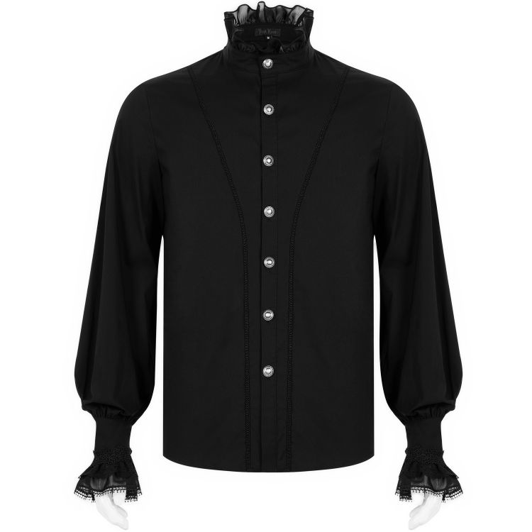 Black 'Asmodeus' Victorian Shirt