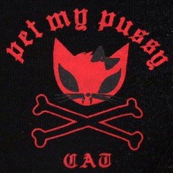 Ensemble de Lingerie Noire 'Pet My Pussy' à Pois avec Petits Noeuds Rouges