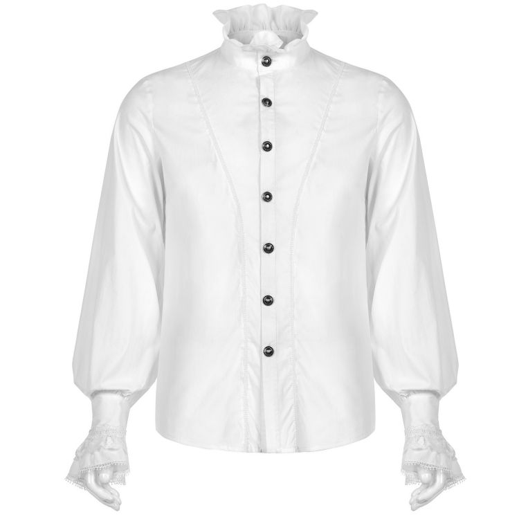 Chemise Victorienne 'Asmodeus' Blanche