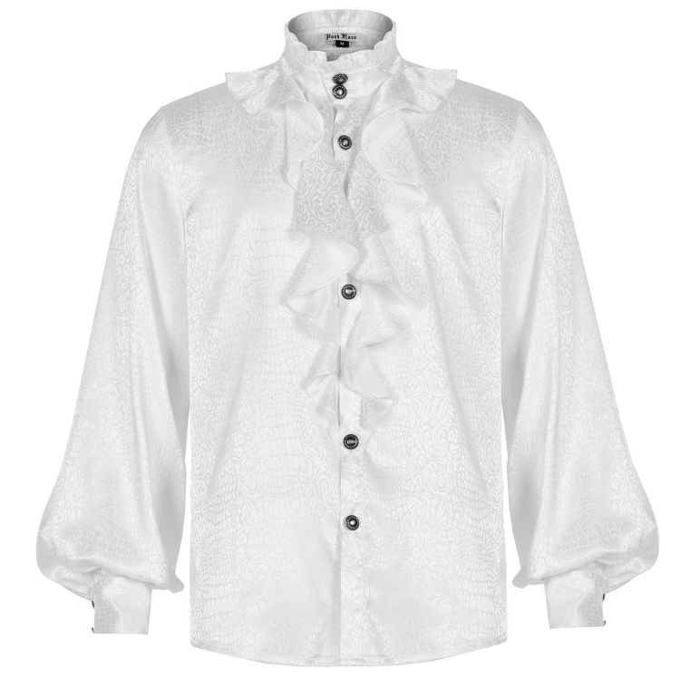 Chemise 'Valerian' en Jacquard Blanche