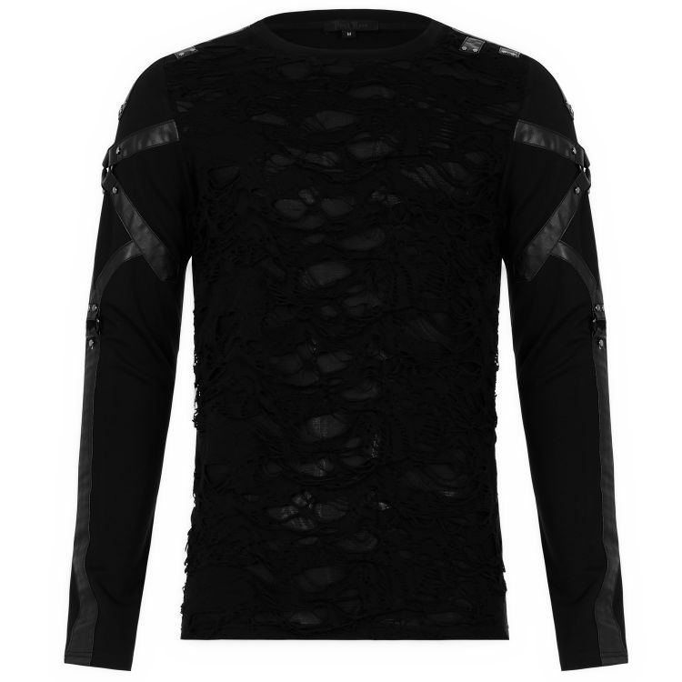 Black 'Astaroth' Long Sleeves Sweater