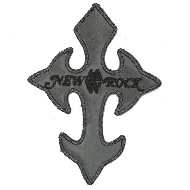 Patch New Rock Cross Gris