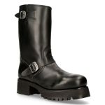 Black Leather New Rock West Boots