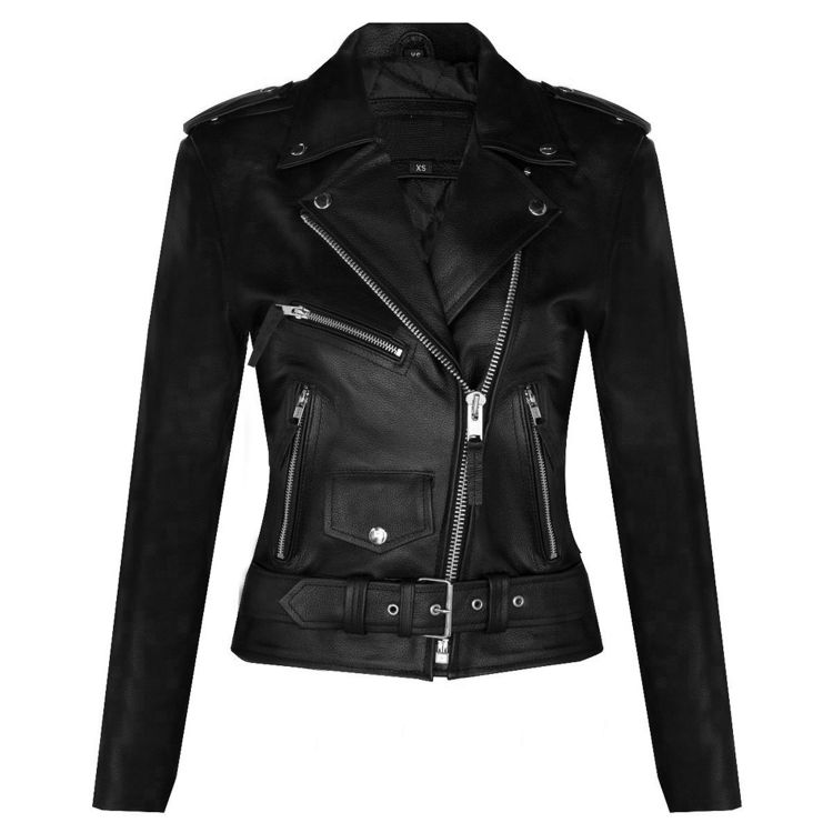 Black Leather 'Buffalo Brando' Females Jacket