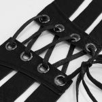 Ceinture 'Badriyah' en Simili Cuir Noir