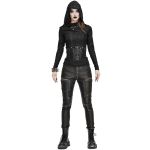 Ceinture 'Badriyah' en Simili Cuir Noir