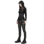 Ceinture 'Badriyah' en Simili Cuir Noir