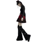 Red and Black 'Gehenna' Mini Skirt