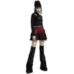 Red and Black 'Gehenna' Mini Skirt