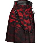 Red and Black 'Gehenna' Mini Skirt