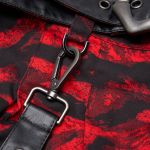 Red and Black 'Gehenna' Mini Skirt