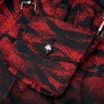 Red and Black 'Gehenna' Mini Skirt