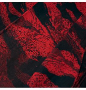 Red and Black 'Gehenna' Mini Skirt