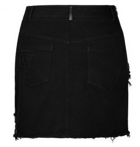 Black 'Decadent' Mini-Skirt