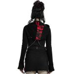 Veste Boléro 'Dark Doll' Noire et Rouge