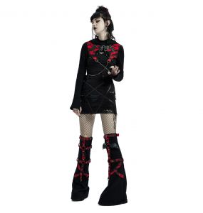Veste Boléro 'Dark Doll' Noire et Rouge