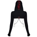 Veste Boléro 'Dark Doll' Noire et Rouge