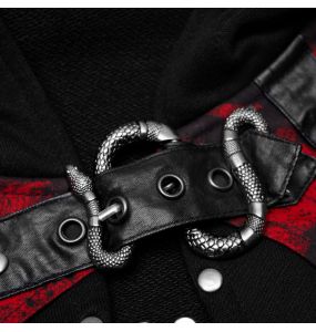 Veste Boléro 'Dark Doll' Noire et Rouge