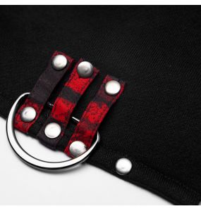 Veste Boléro 'Dark Doll' Noire et Rouge