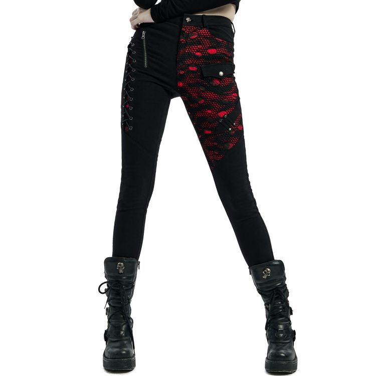 Black 'Gothic Trooper' Pants by Punk Rave • the dark store™