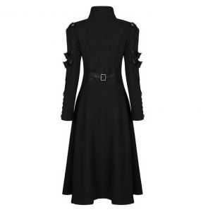 Black 'Bellona' Gothic Coat