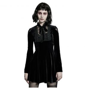 Black Velvet 'Badriyah' Mini Dress