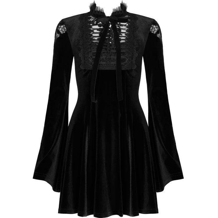 Black Velvet 'Badriyah' Mini Dress