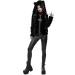 Black 'Car Ear' Winter Fur Jacket