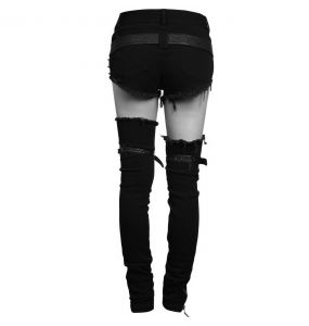 Black 'Furia' Shorts and Legwarmers