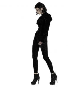 Black 'Gothic Retro' Leggings
