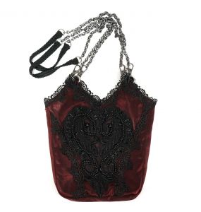 Black and Red 'Satin Blood' Bag