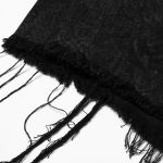 Black 'Goth Stylish' Male's Mid-Skirt Kilt