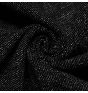 Black 'Goth Stylish' Male's Mid-Skirt Kilt