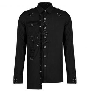 Chemise Asymétrique 'Dobraa' Noire