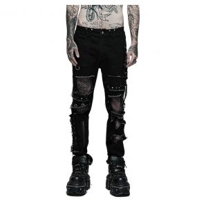 Pantalon 'Punk Decadent' Noir