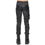Black 'Titan' Painted Punk Pants